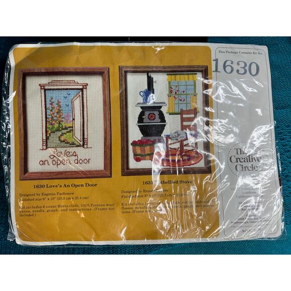 The creative circle 1630 Loves an open door cross stitch kit - Picture 2 of 4